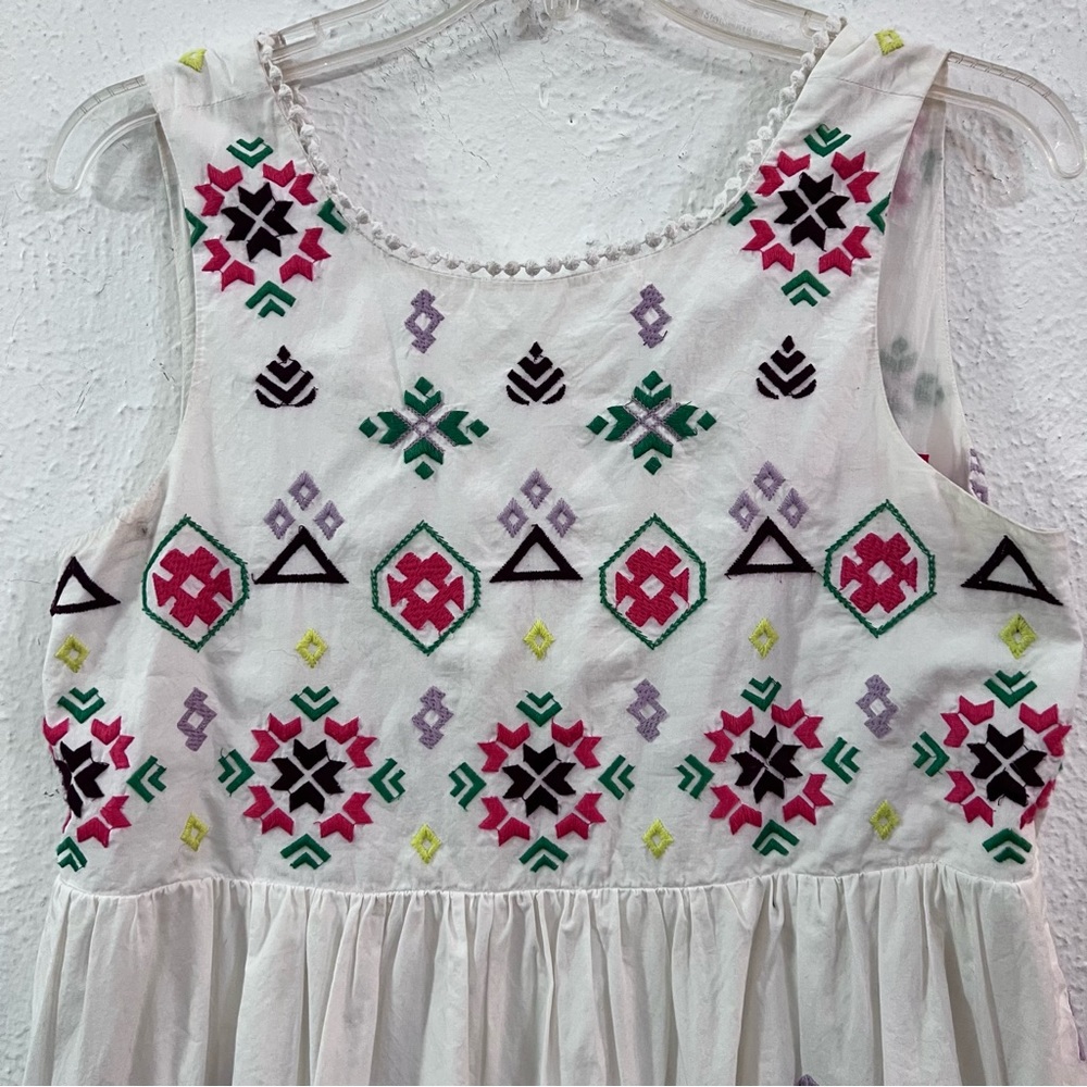 HP - 9/8/23 - Anthropologie Dolly Embroidered Sleeveless Dress - White - S - Picture 8 of 10